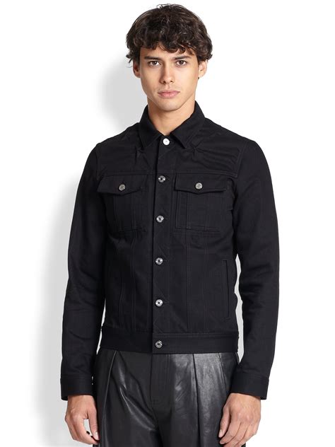 givenchy long jacket|black Givenchy jean jacket men.